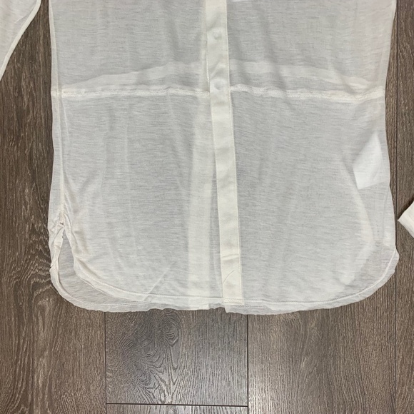 Revolve One Teaspoon Soho Fine Wool Grandpa Top Long Sleeves Ivory Size XS - Picture 10 of 16